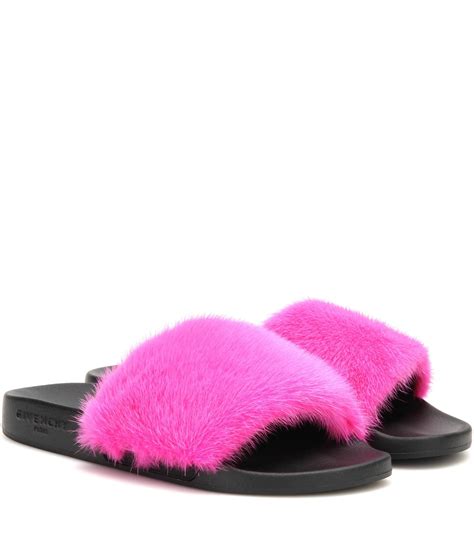 givenchy fur slide